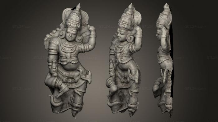 Скульптуры индийские (Индуистская скульптура, STKI_0009) 3D модель для ЧПУ станка